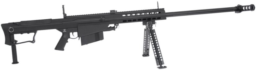 Barrett M107A1, black, bipod, Snow Wolf, SW-013