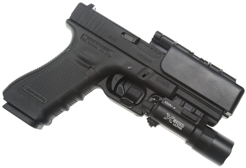Pisztolyhüvely Quantum Mechanics, Glock 17, fekete, ACM