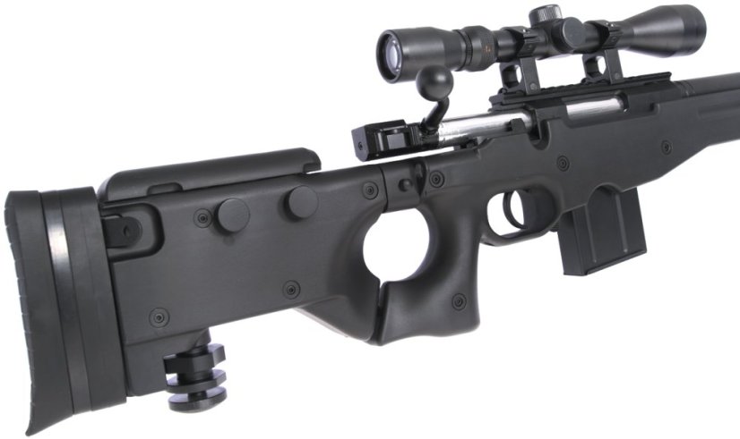 L96 AWS3, black, bipod, scope, Upgrade version, Well, MB4403D