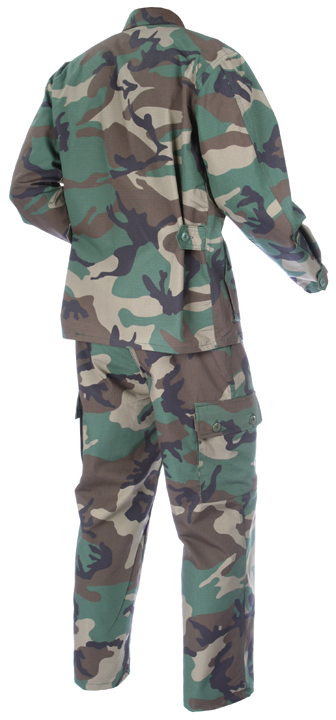 Complete US BDU uniform, woodland, S, ACM