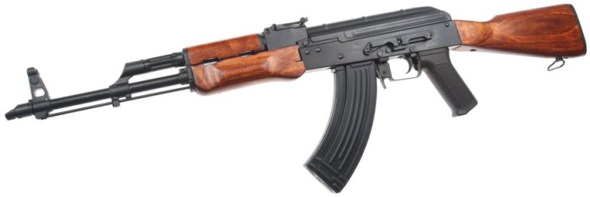 AKM, totalmente de acero, madera auténtica, Cyma Platinum, CM.056M