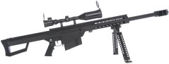 Barrett M82A1 CQB, kétlábú állvány, távcső, Snow Wolf, SW-02