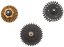 Set of gears, flat teeth, high speed, 14:1, SHS