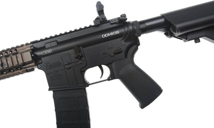 EMG Daniel Defense MK18 RII, 10.3 Inch, Black/FDE Two Tone, Cyma Platinum, CM.105