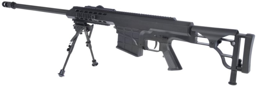 Barrett M98B, fekete, kétlábú állvány, Snow Wolf, SW-016