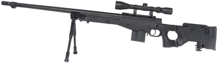 L96 AWS3, black, bipod, scope, Upgrade version, Well, MB4403D