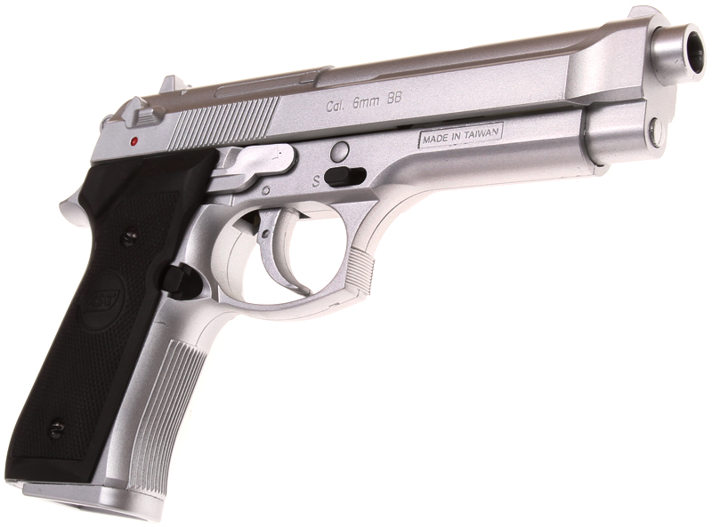 Beretta M92FS, silver, ASG