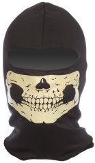 Pasamontañas Ghost, un agujero, calavera luminosa, negro, ACM