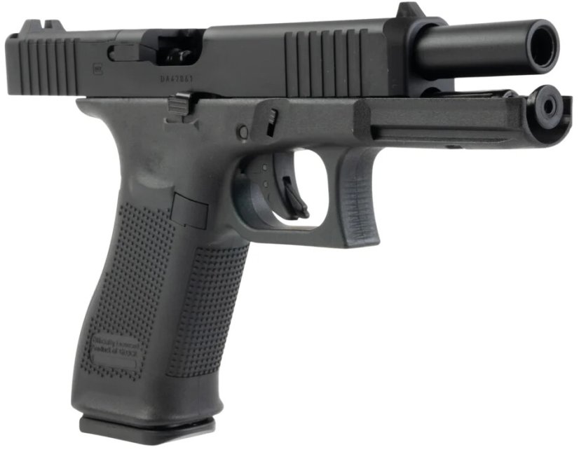 Glock 17 Gen 5 FS MOS, steel CNC slide, Black, GBB, Umarex