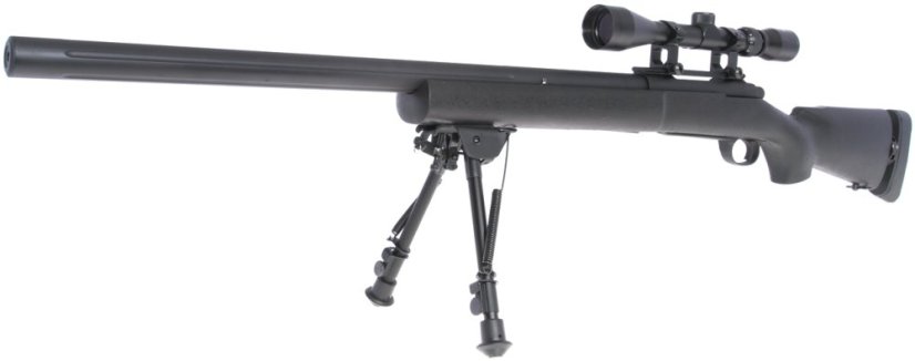 M24 Socom black, Military, bipod, scope, Snow Wolf, SW-04JB ++