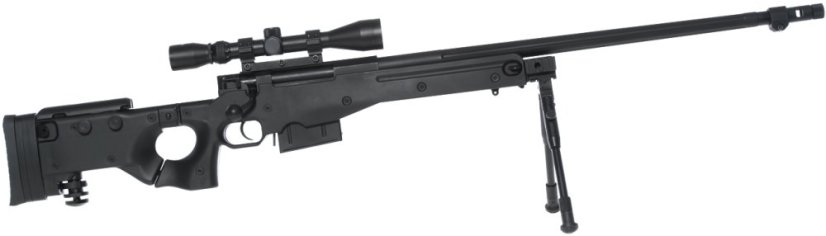 AW .338, black, Gas, bipod, scope, Well, G96D