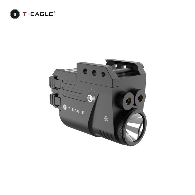 Taktikai zseblámpa TL-2S, 500 lm, lézer, fekete, T-Eagle