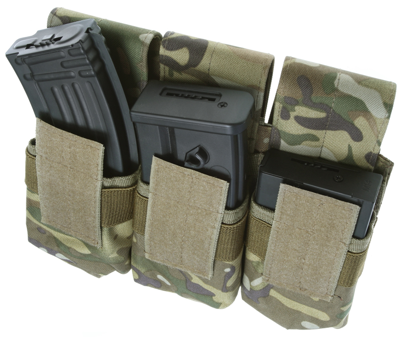 Pochette pour chargeurs, universelle, triple, multicam, ACM