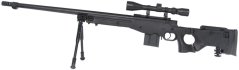 L96 AWS3, black, bipod, scope, Upgrade version, Well, MB4403D