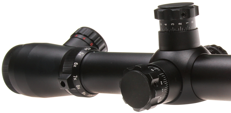 Riflescope, 4,5-14x50, red cross, ACM