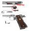 Colt Government Mark IV, Series 70, nickel finish, GBB, Tokyo Marui