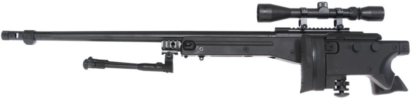 L96 AWS3, black, bipod, scope, Upgrade version, Well, MB4403D