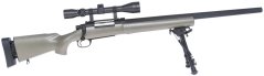 M24 Socom TAN, kétlábú állvány, távcső, Snow Wolf, SW-04T ++