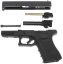 Glock 19, cadre 4e génération, noir, GBB, WE