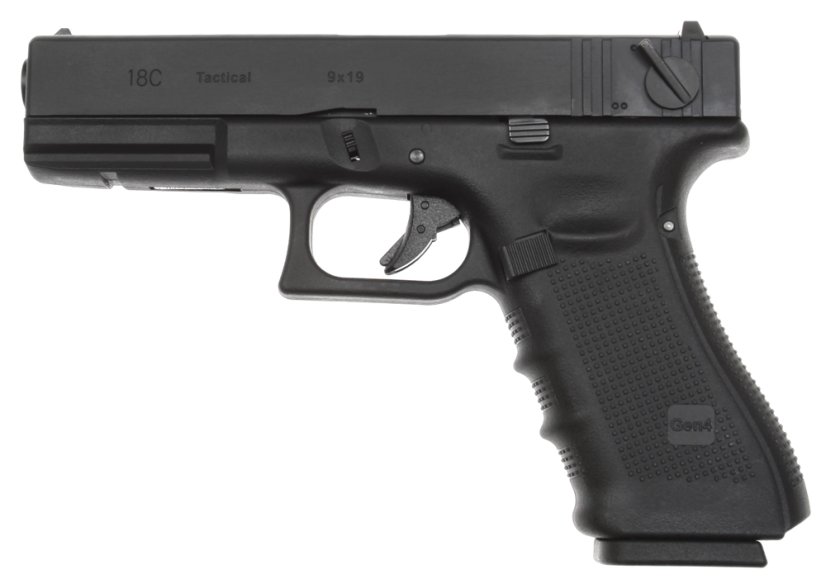 Glock 18C, cadre 4e génération, noir, GBB, WE