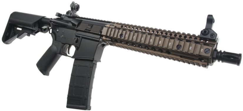 EMG Daniel Defense MK18 RII, 10.3 Inch, Black/FDE Two Tone, Cyma Platinum, CM.105