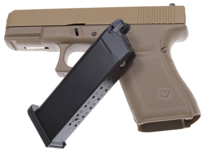 Glock 19, cadre 5e génération, beige, GBB, WE