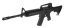 Power Custom M4A1 RIS, akkumulátor csőben, 160 m/s, AirsoftGuns, BY-051, BI-5181M