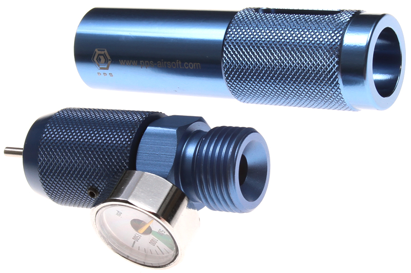 Fillers for 12g CO2 cartridge with a pressure gauge, PPS, SHS