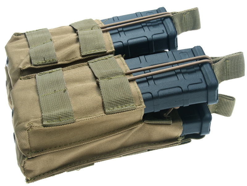 Magazintasche 4x M4/AK, Molle, TAN, ACM