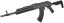 AKM ZH, retractable stock M4, nylon, Black, Cyma Sport, CM.680G