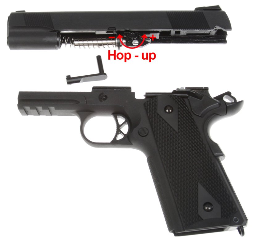 Colt M1911, noir, RIS, GBB, WE