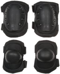 Térd- és könyökvédő szett, SWAT, fekete, ACM